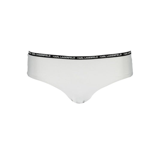 Karl Lagerfeld white polyamide swim briefs