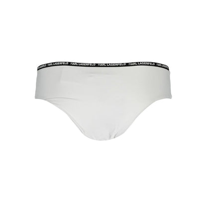 Karl Lagerfeld White Polyamide Women's Swim Brief