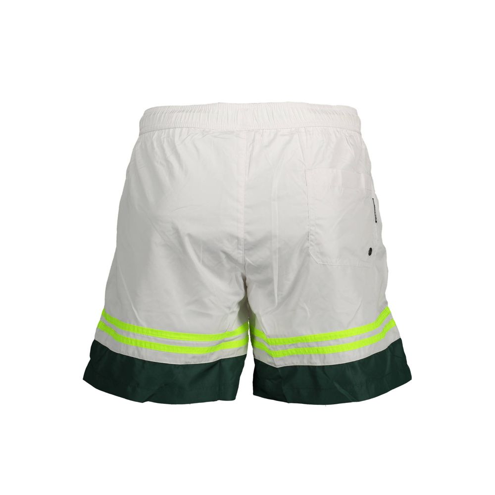 Karl Lagerfeld Bianco Polyester Men's Swim Boxer