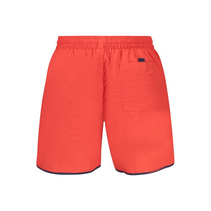 Norway 1963 Rosso Poliammide Men's Swim Boxer
