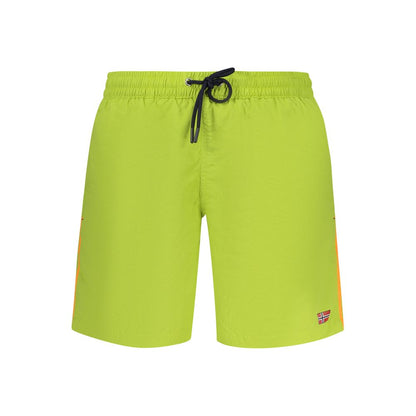 Norway 1963 Verde Poliammide Men's Swim Boxer