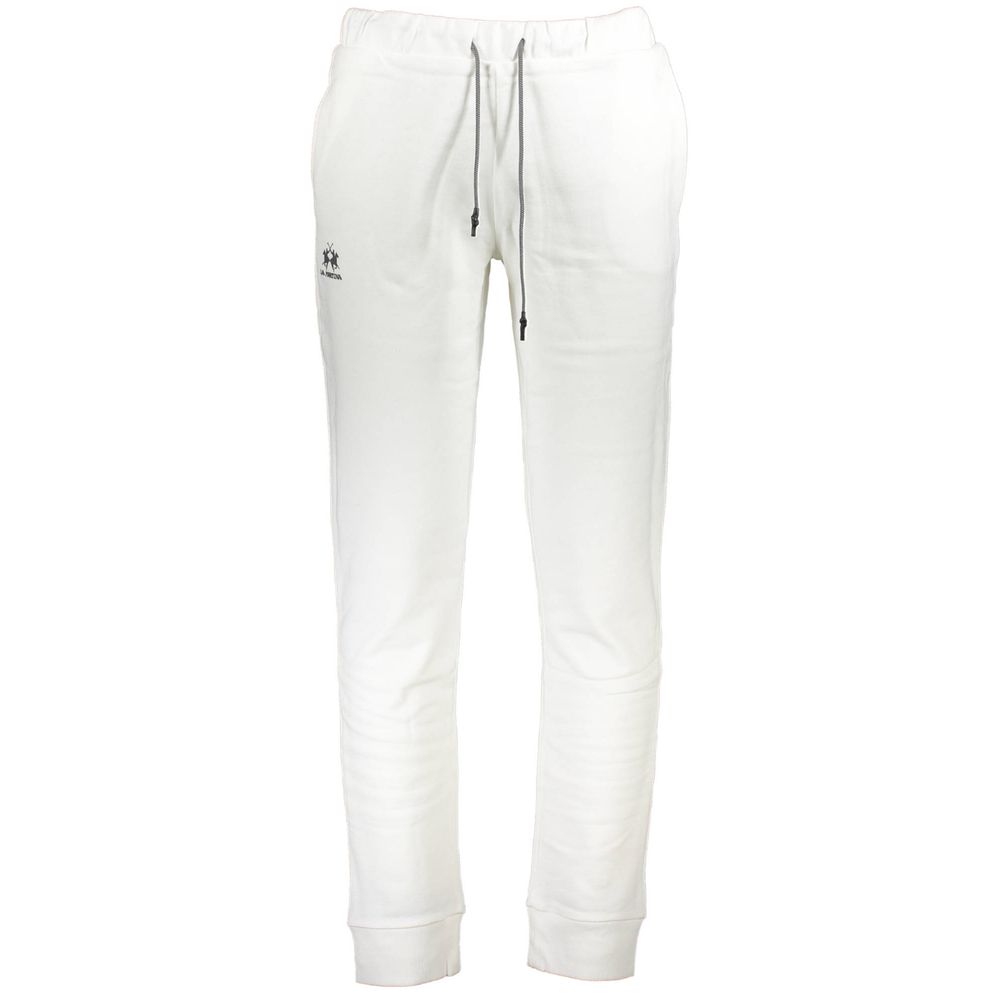 La Martina Men's Cotton Track Pants – White