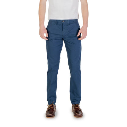 Borghese Blue Cotton Skinny Pant