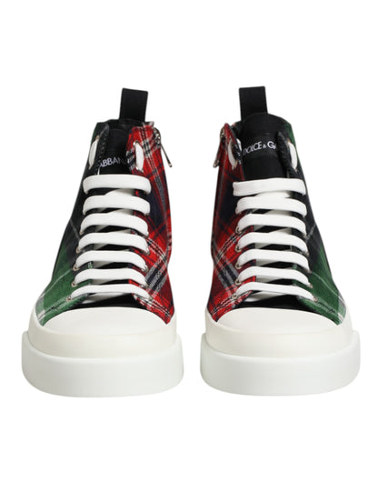 Dolce & Gabbana Men's High-Top Sneakers – Multicolour