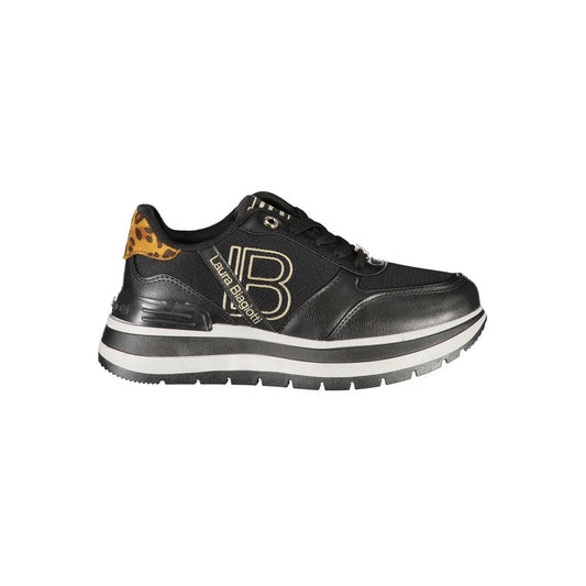 Laura Biagiotti Black Polyester Women Sneakers