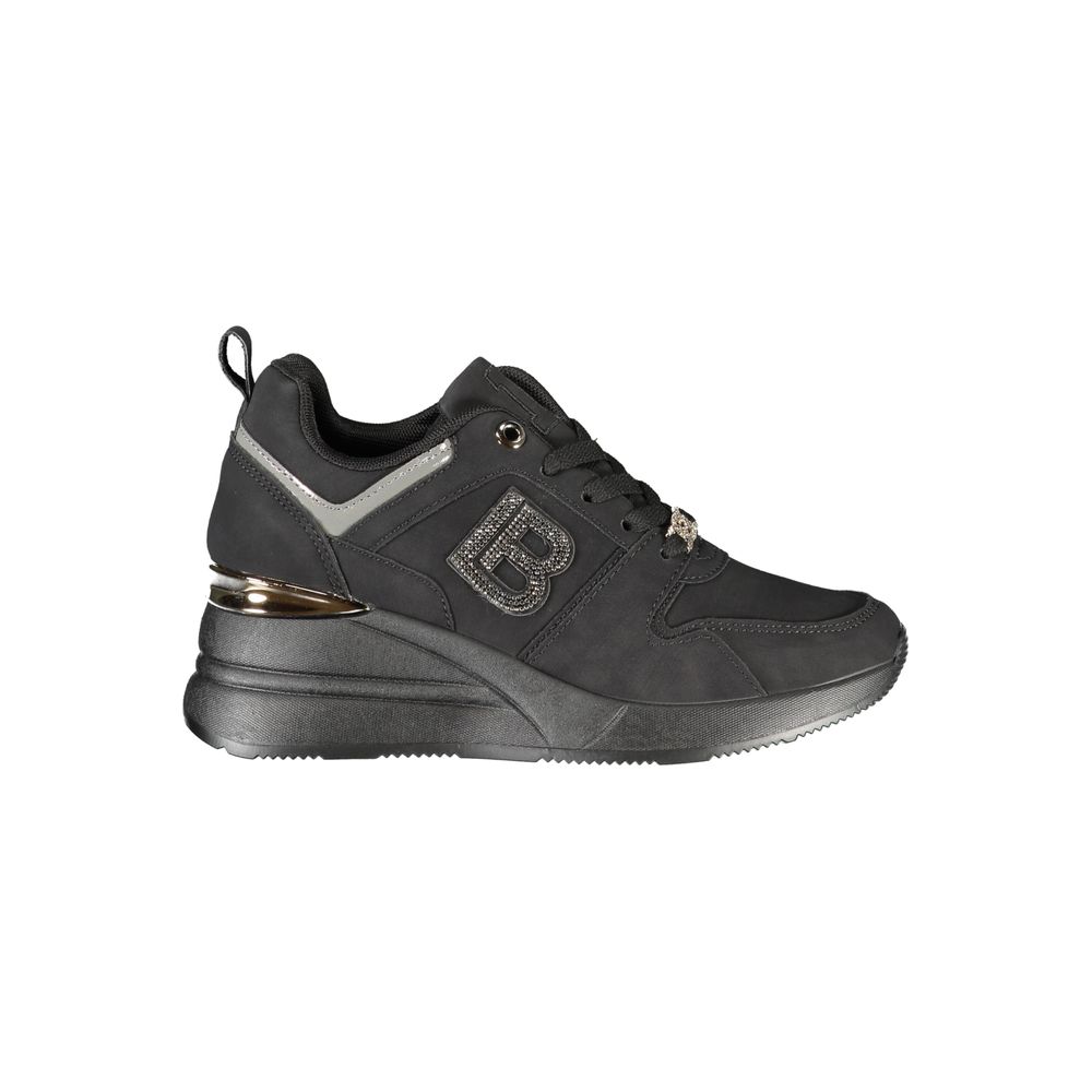 Laura Biagiotti Black Polyester Sneakers