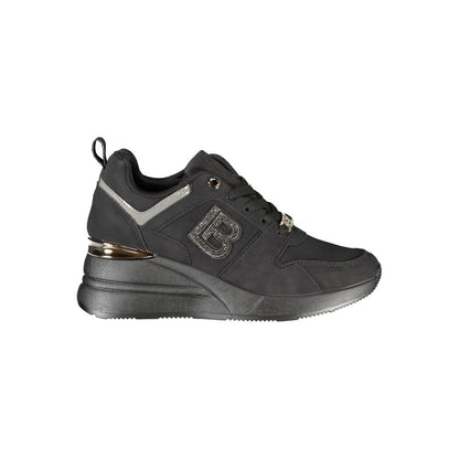 Laura Biagiotti Black Polyester Sneakers