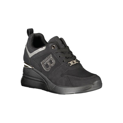 Laura Biagiotti Black Polyester Sneakers