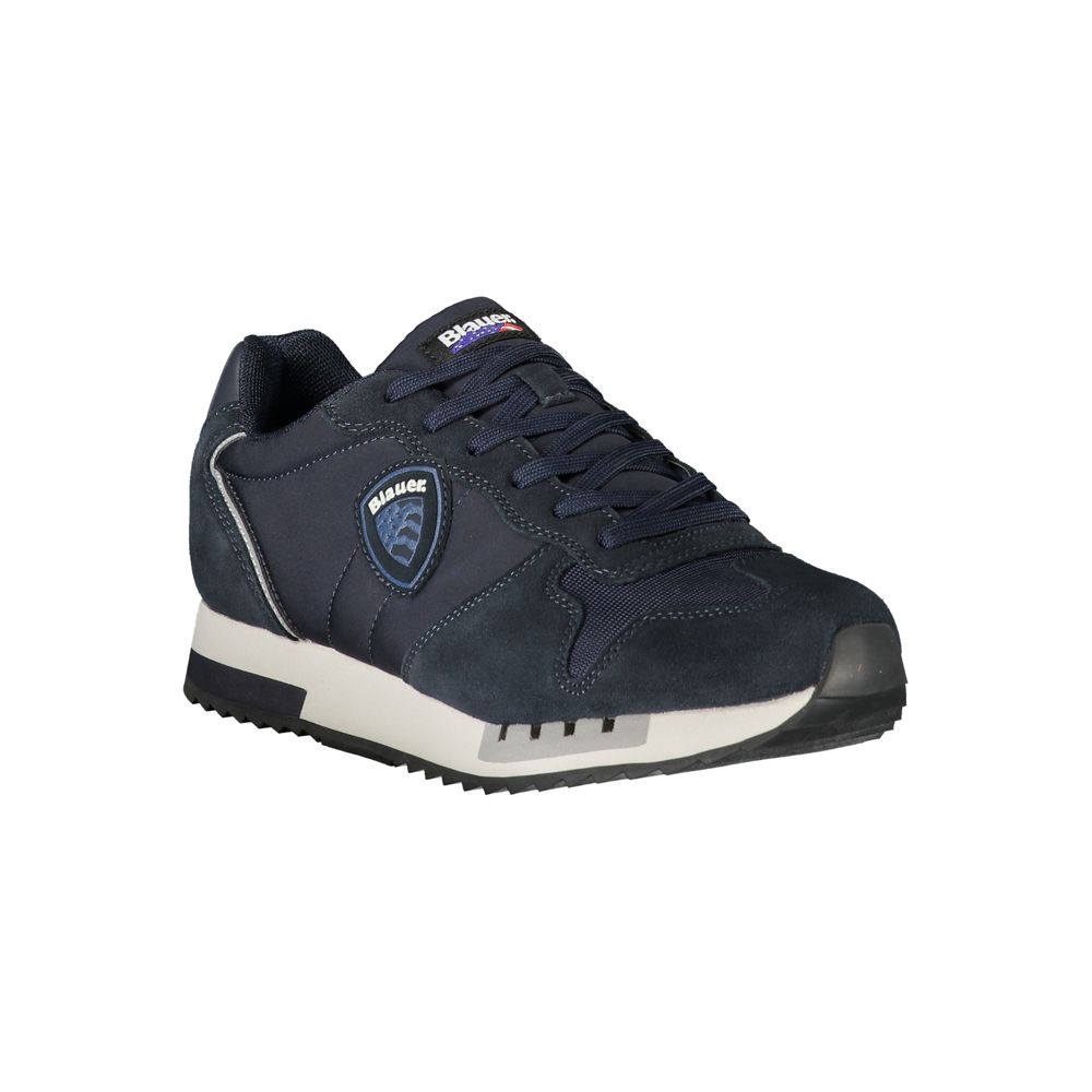 Blauer Blue Polyurethane Men Sneakers