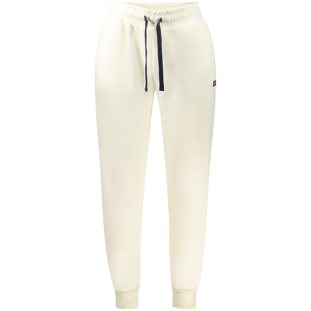 Norway 1963 white cotton-blend joggers