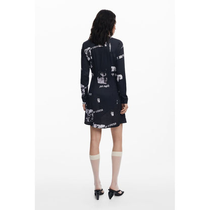 Desigual Nero Viscosa Women Dress