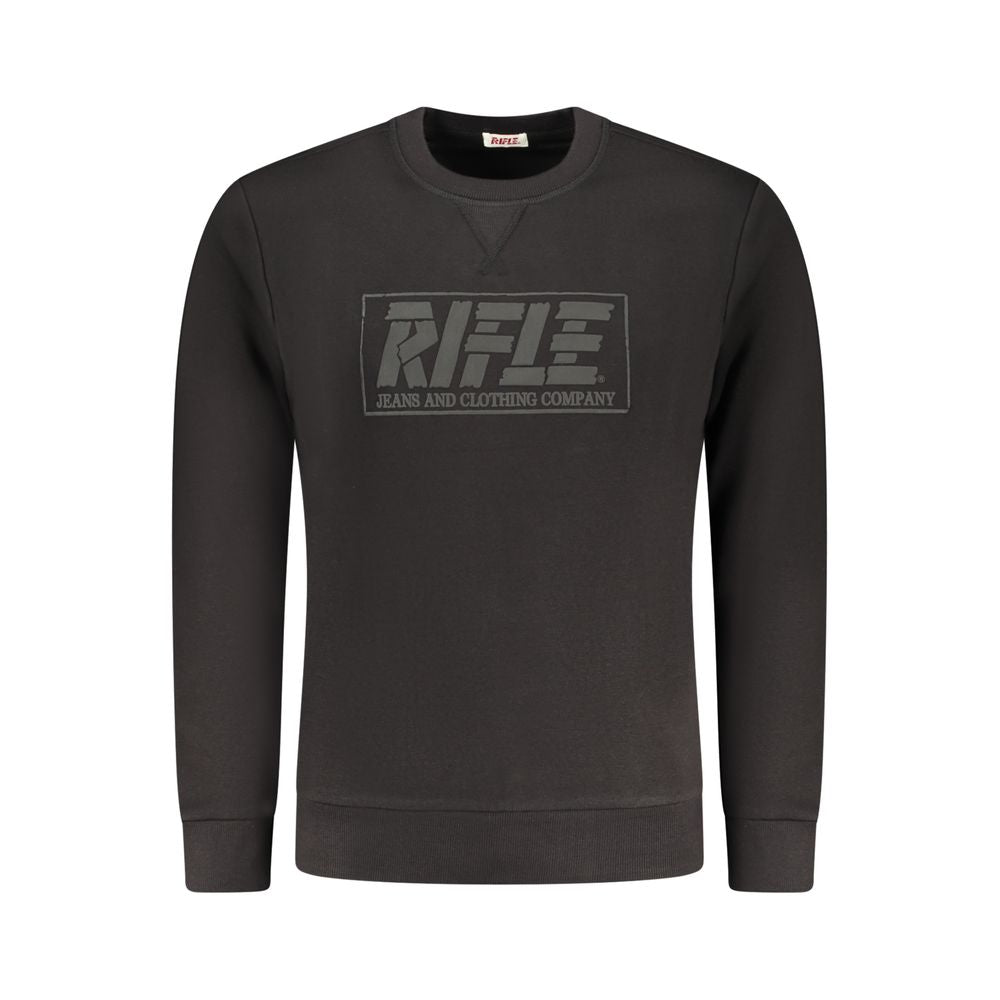 Rifle Black Cotton Men Sweatshirt