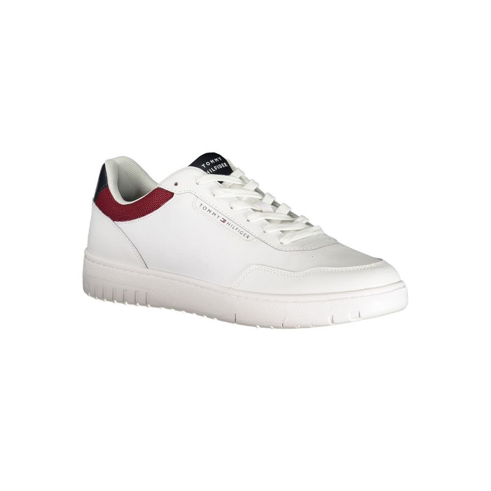 Tommy Hilfiger Bianco Polyurethane Men Sneakers