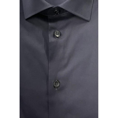 Baldinini Trend Black Cotton Men's Shirt
