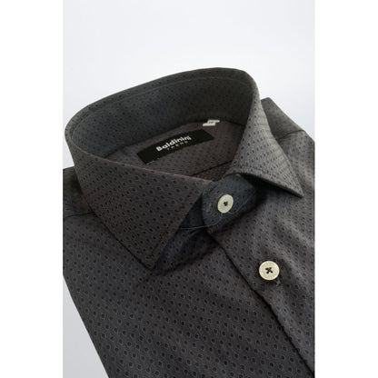 Gray Baldinini Trend cotton shirt