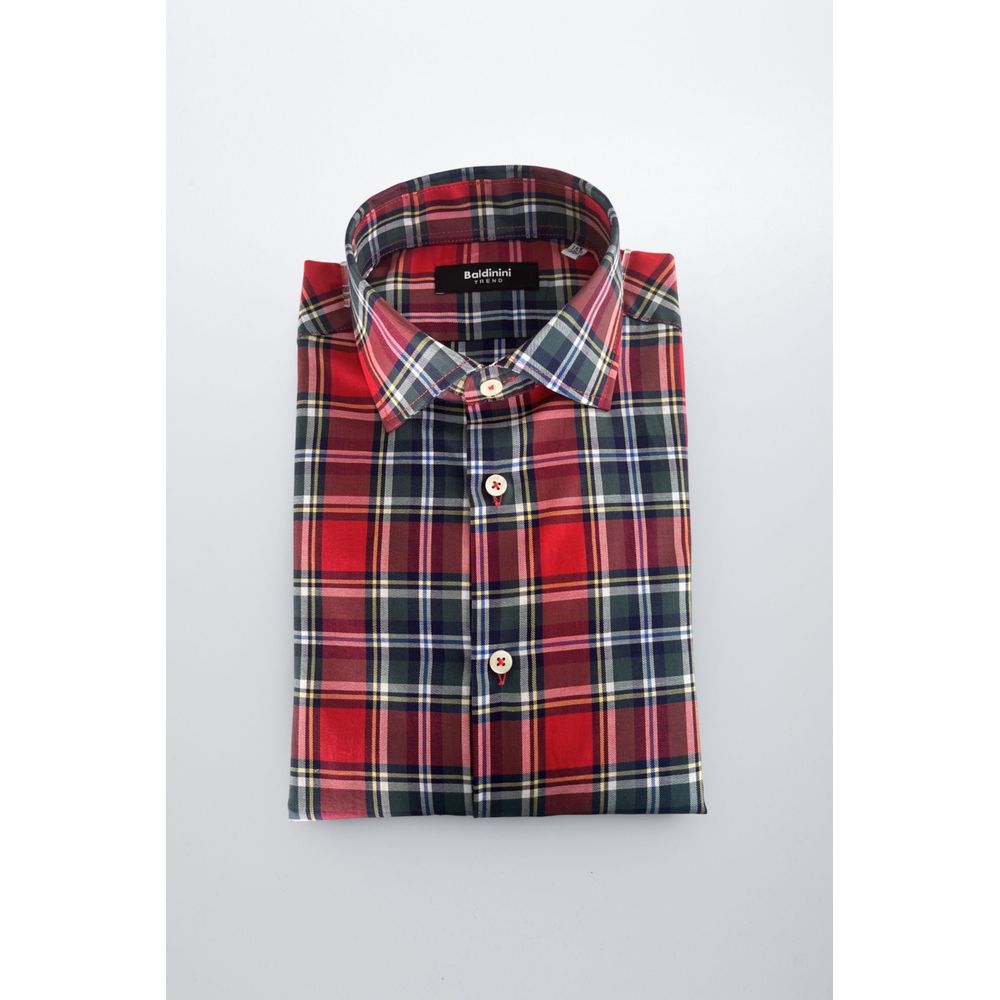 Baldinini Trend Multicolor Cotton Men Shirt