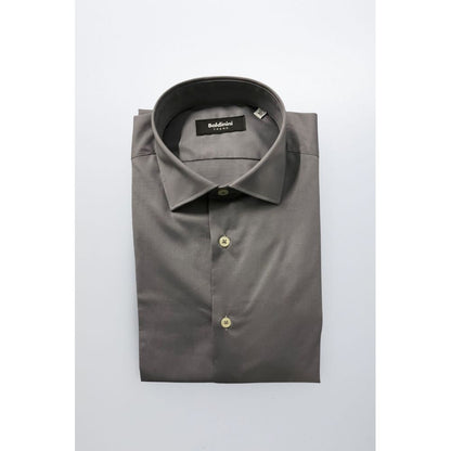 Baldinini Trend Gray Cotton Men Shirt