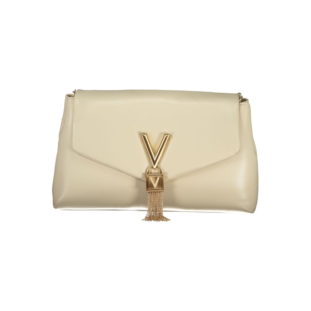 Mario Valentino Beige Polyurethane Women Shoulder Bag