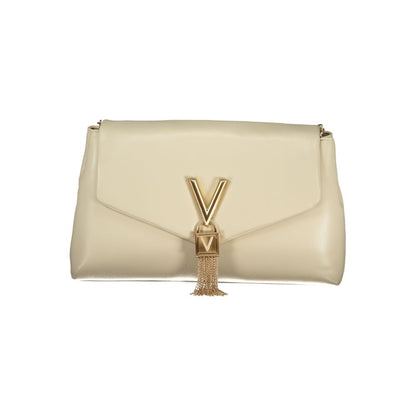 Mario Valentino Beige Polyurethane Women Shoulder Bag