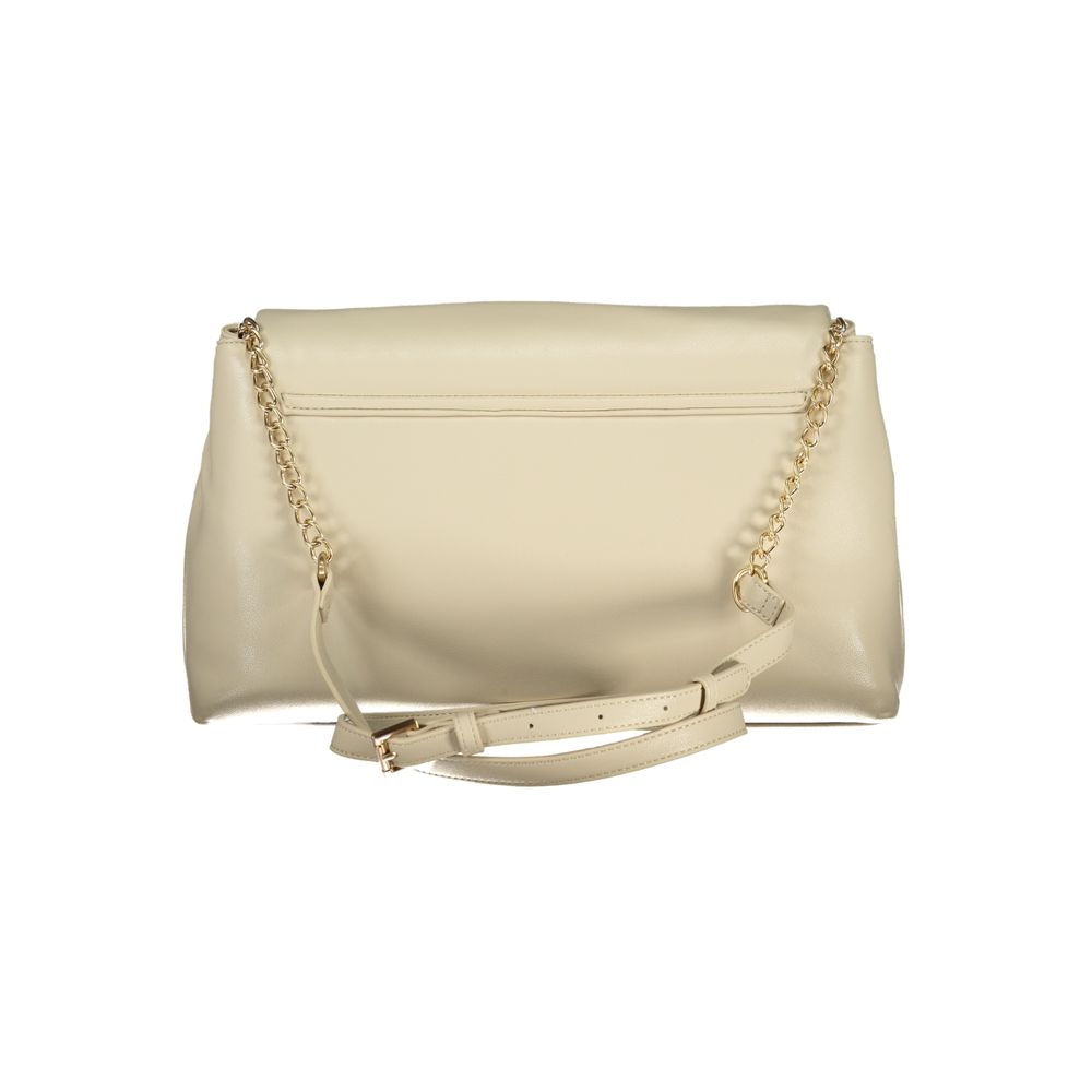 Mario Valentino Beige Polyurethane Women Shoulder Bag