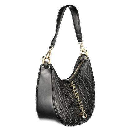 Mario Valentino Black Polyurethane Women's Shoulder Bag