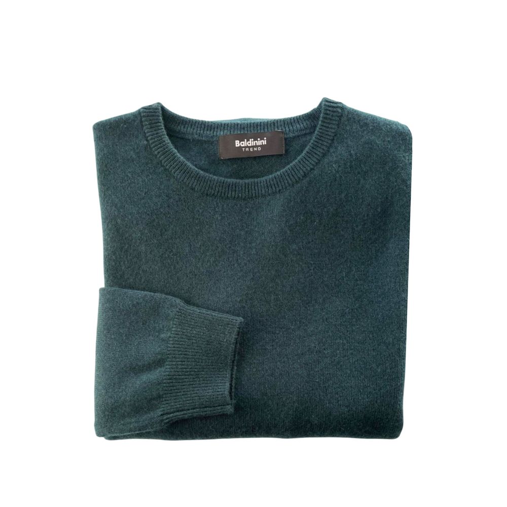 Baldinini Trend Green Cashmere Men Sweater