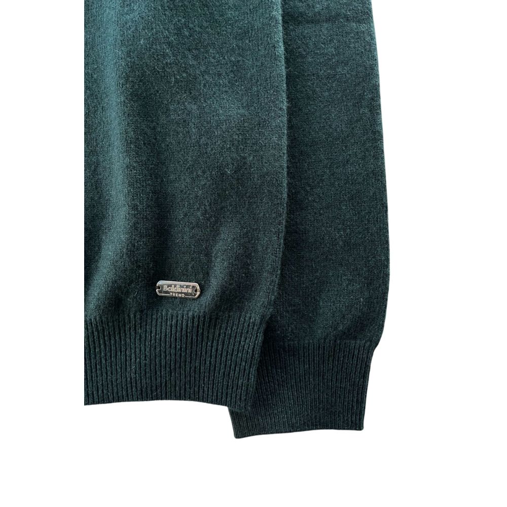 Baldinini Trend Green Cashmere Men Sweater