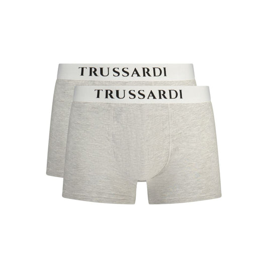 Trussardi "Gray Cotton Men's Boxer Short"