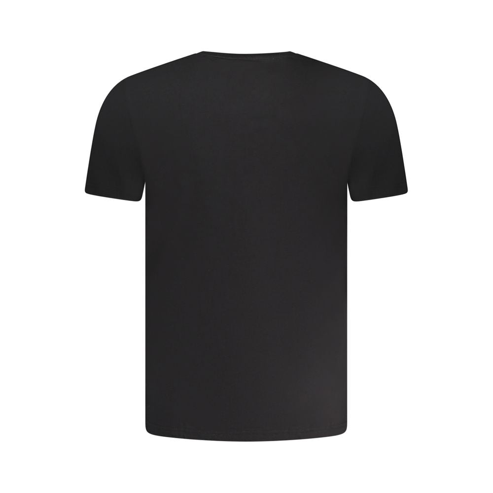 Aeronautica Militare Black Cotton Men's T-Shirt