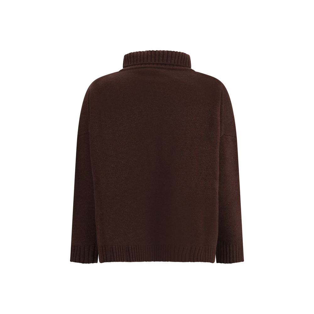 Max Mara Brown Fleece Wool Top