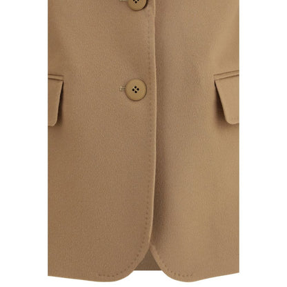 Max Mara Beige Fleece Wool Clothing