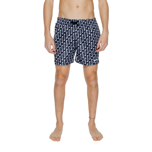 Nike Swim NESSE520 Printed Swim Shorts – Black