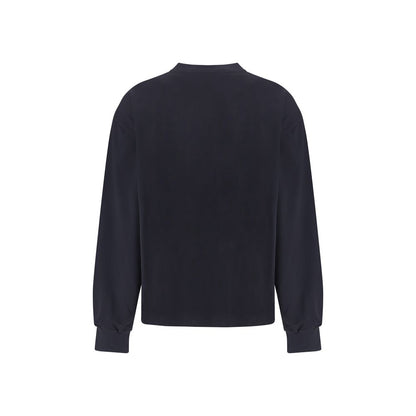 Ganni Black Cotton Sweatshirt