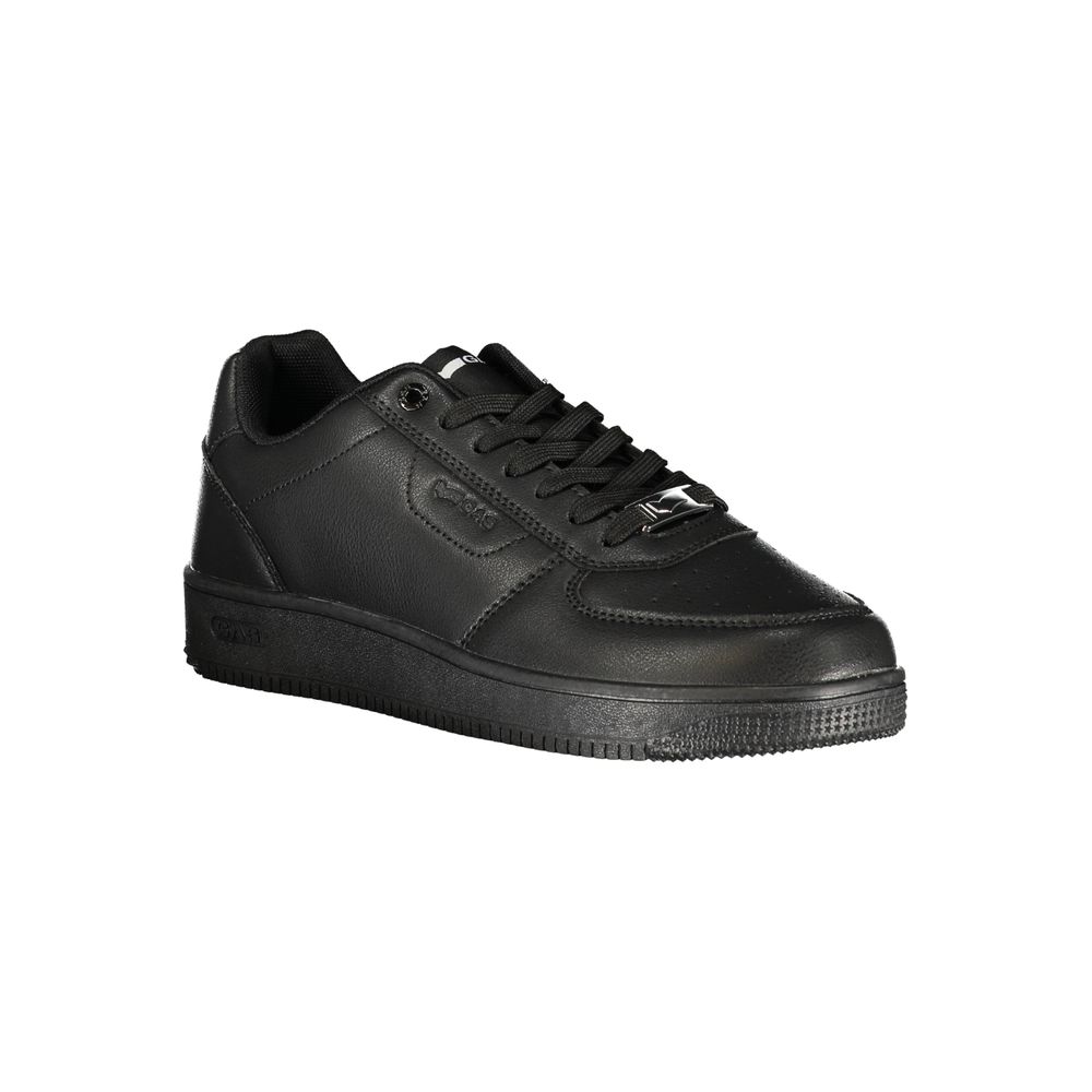 Gas Black Polyurethane Men's Sneaker