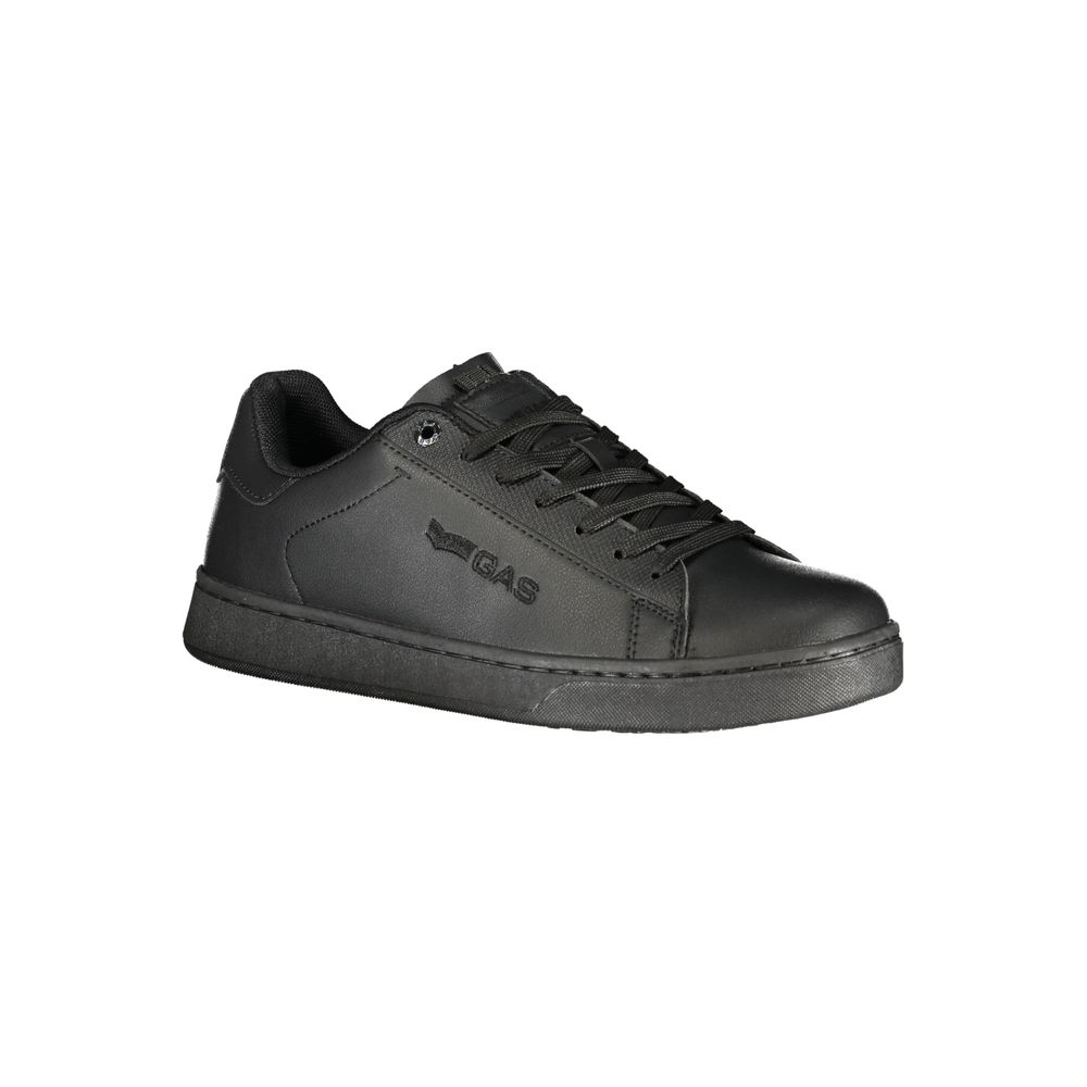 Gas Black Polyurethane Men's Sneakers