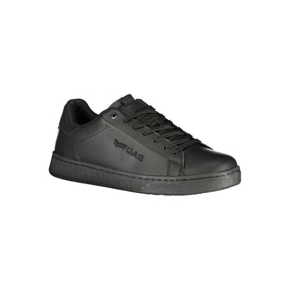 Gas Black Polyurethane Men's Sneakers