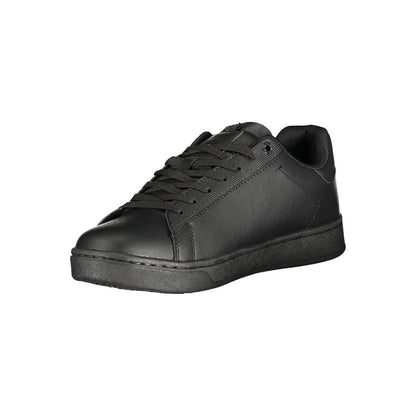 Gas Black Polyurethane Men's Sneakers