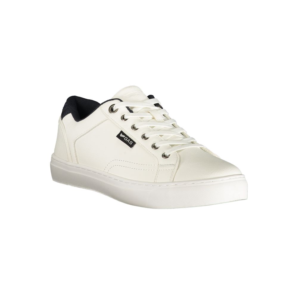 Gas Bianco Polyurethane Men Sneakers