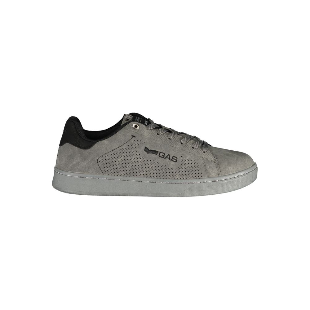 Gas Grigio Polyurethane Men Sneakers
