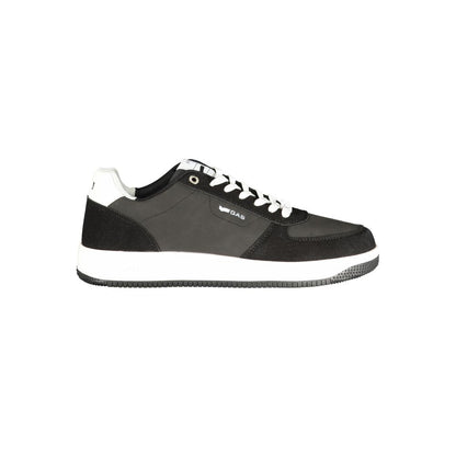 Gas Black Polyurethane Men Sneakers