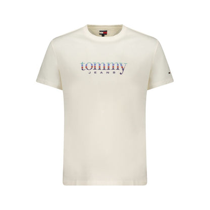 Tommy Hilfiger Bianco Cotton Men's T-Shirt