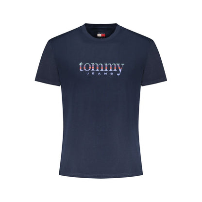 Tommy Hilfiger Blue Cotton Men T-Shirt