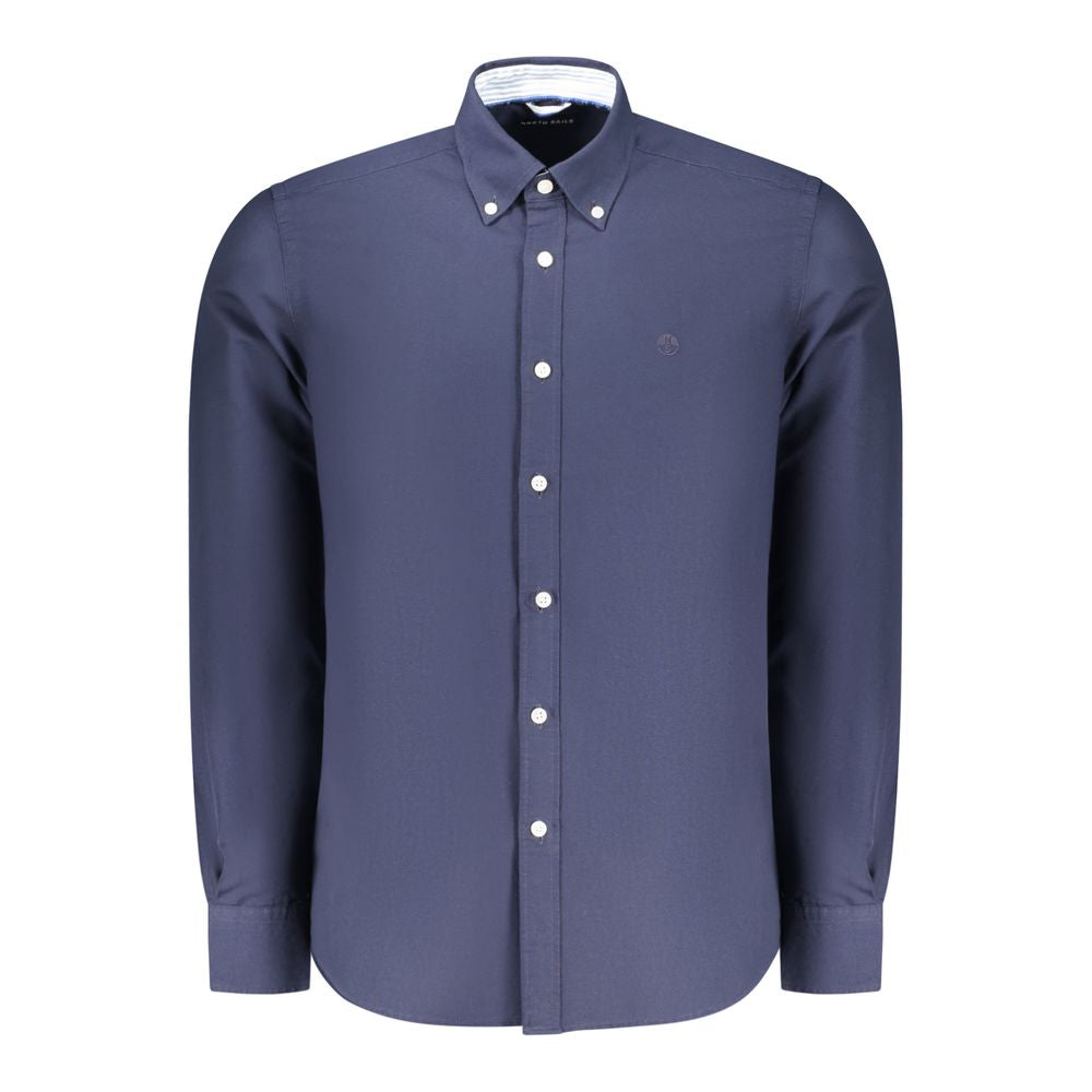 North Sails Blu Cotton Men Shirt