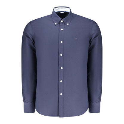 North Sails Blu Cotton Men Shirt