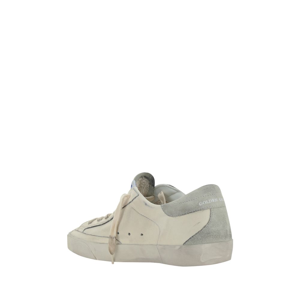 Golden Goose White Calf Leather Bos Taurus Low Top Sneakers