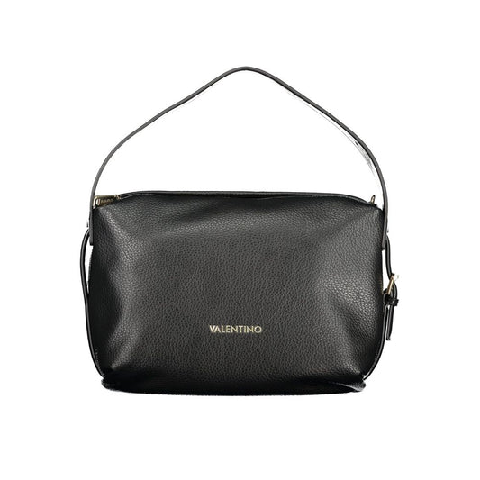 Mario Valentino Black Polyurethane Women's Shoulder Bag