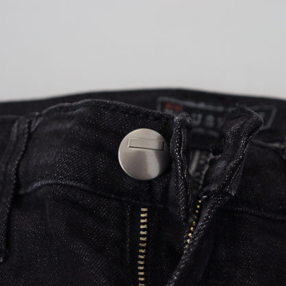 Acht Black Cotton Slim Fit Women Casual Denim Jeans