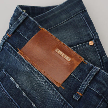 Acht Blue Cotton Slim Fit Women Casual Denim Jeans