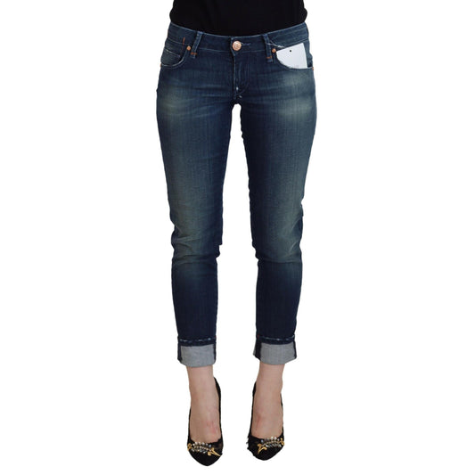 Acht Blue Cotton Slim Fit Women Casual Denim Jeans