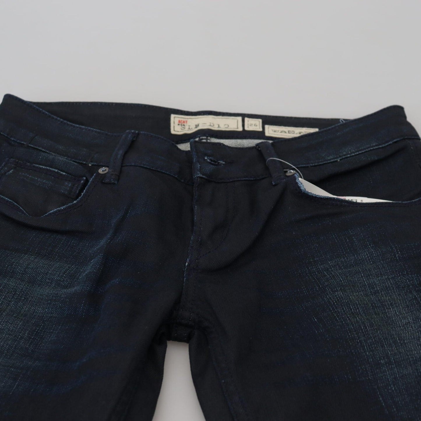 Acht Blue Low Waist Slim Fit Women Denim Jeans